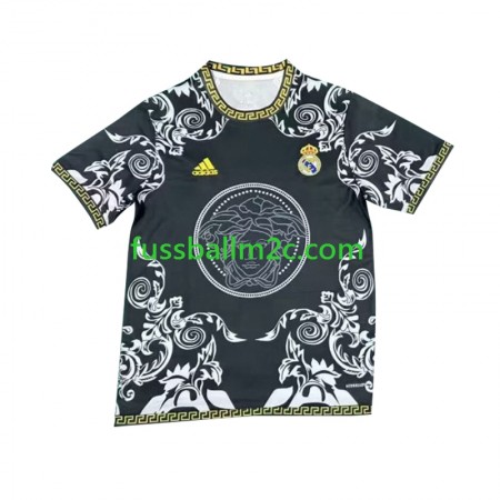 Fußballtrikots Real Madrid Versace Edition Heim Trikotsatz Schwarz 2024-2025 Fußballtrikots Real Madrid Versace Edition Heim Trikotsatz Schwarz 2024-2025